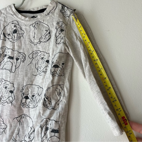 🌼 5/$25 Appaman Kids Bulldog Print Long Sleeve Tee | Size 4T | Gray Cotton Shirt - Picture 7 of 10